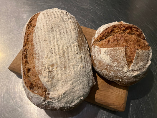 Brown sourdough bread