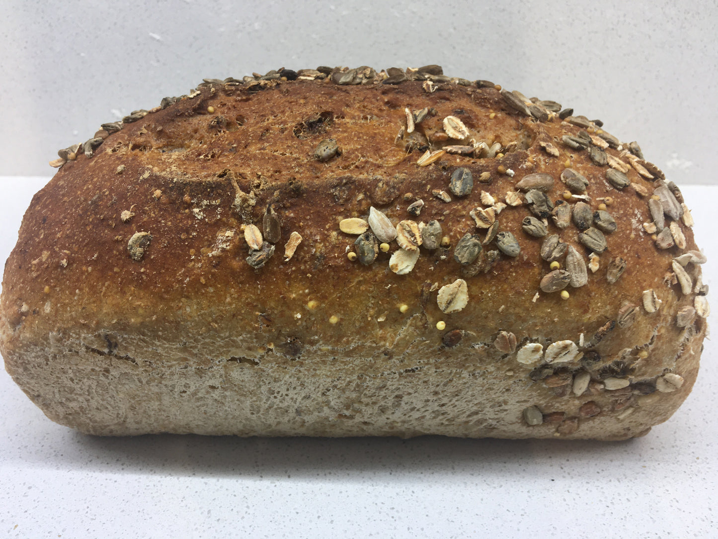 White, wholemeal, seeded bread